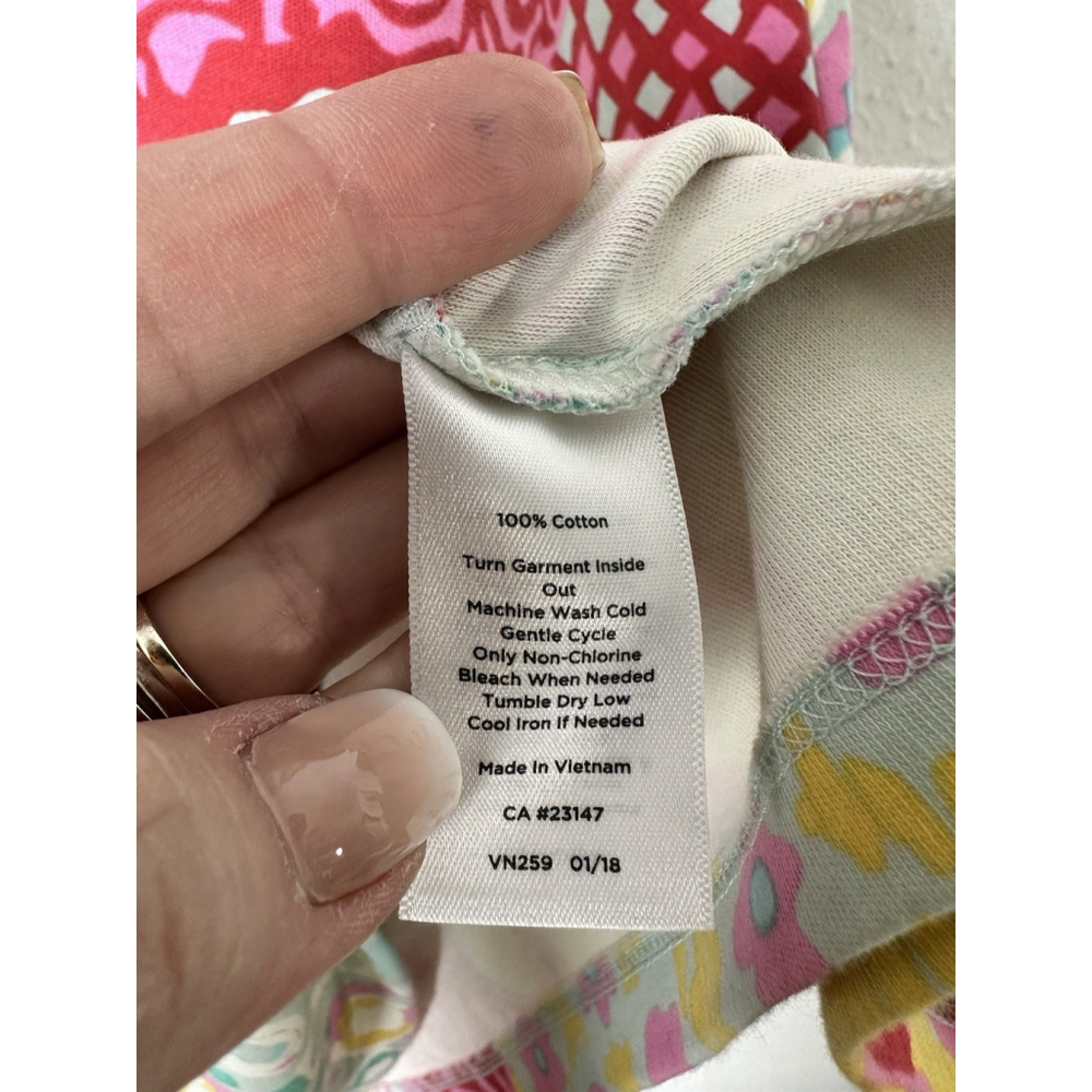 TALBOTS Medallion Interlock Shift Dress Women Large Floral Preppy Summer Stretch - Picture 8 of 11